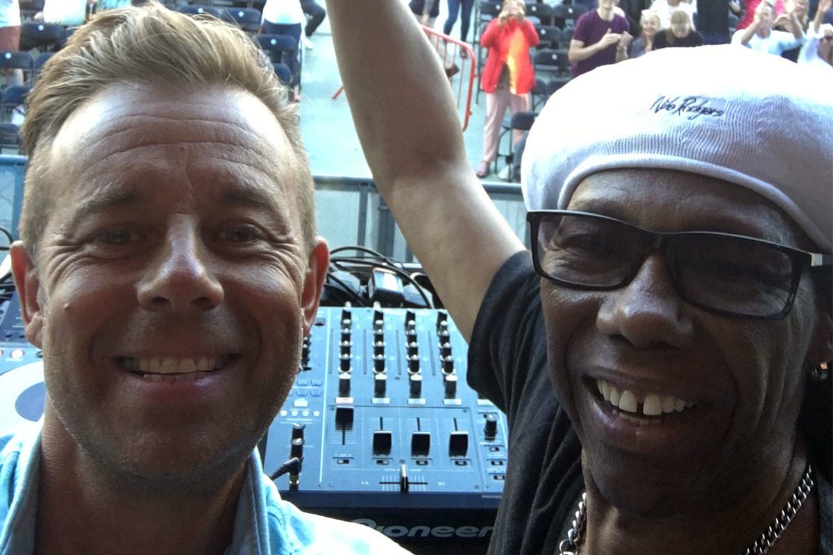 Pat & Nile Rogers sharing the stage
